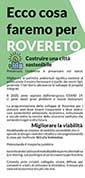 l'interno del pieghevole Europa Verde Rovereto